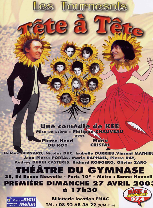 Affiche théâtre de " Tête à tête "